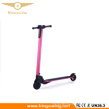 Wholesale light Carbon Fiber folding two wheels electric skateboard Up Standing Kick skateboard